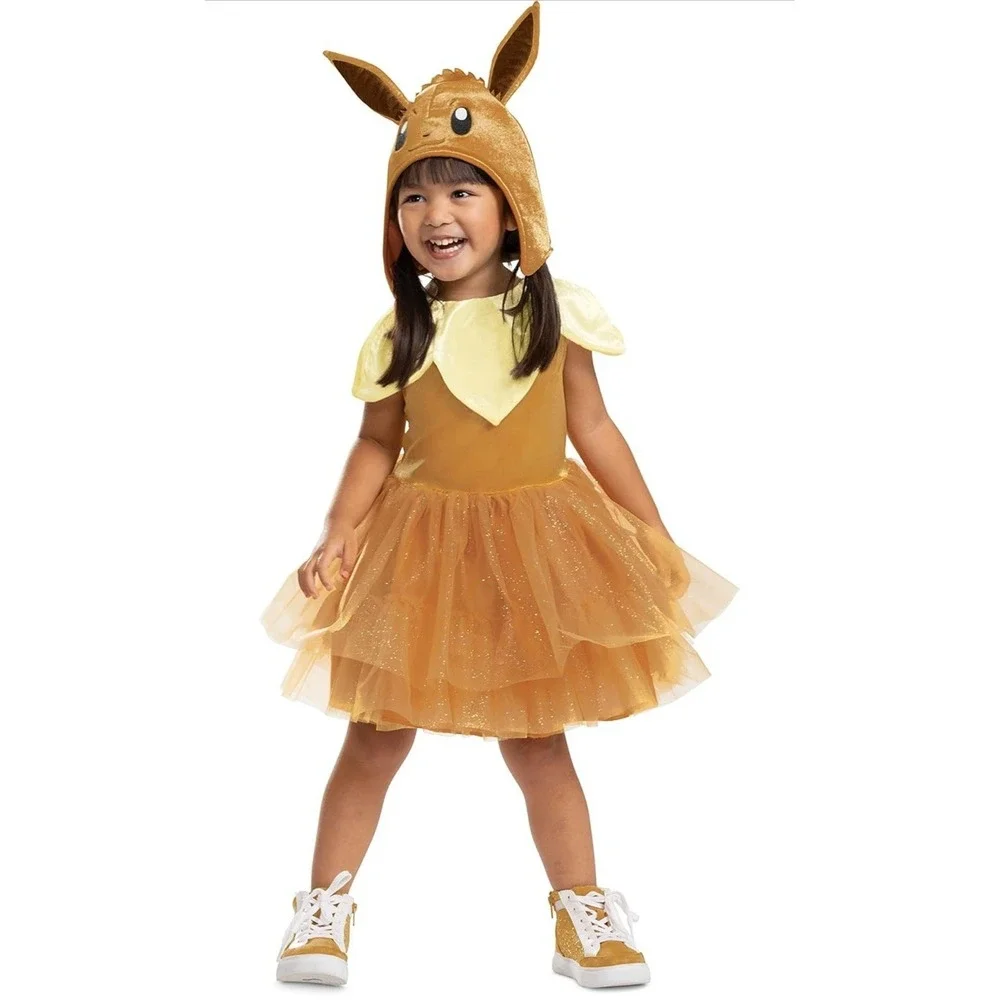 Pokemon "Eevee Evoli" Halloween Costume Sz M 3T-4T Pokemon Costume NEW - Picture 2 of 7